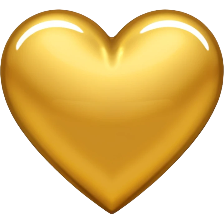 coração dourado emoji