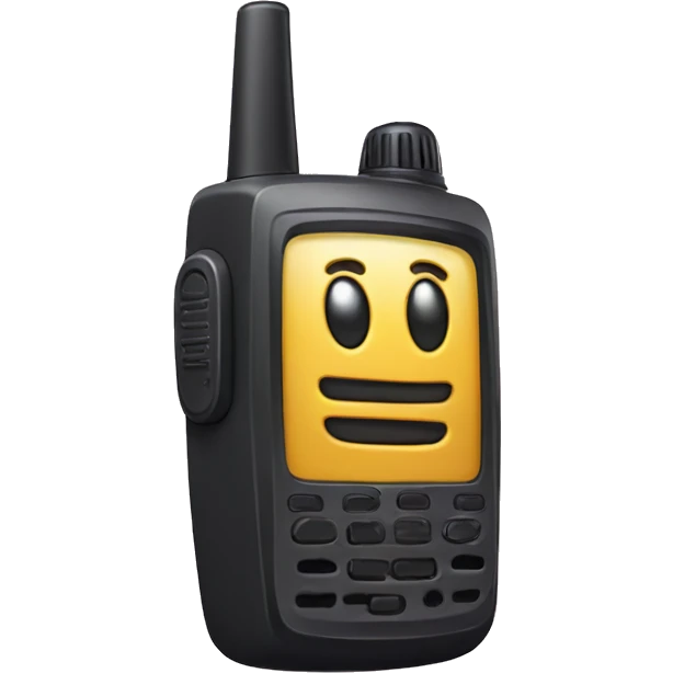 80's Walkie talkie emoji