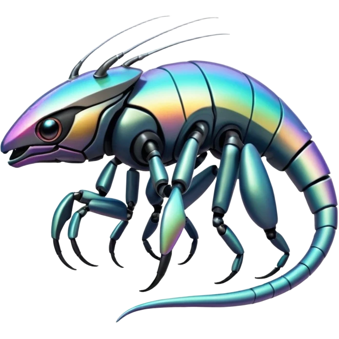  exotic futuristic modern cyber-Fakémon-Digimon-Vernid-creature emoji