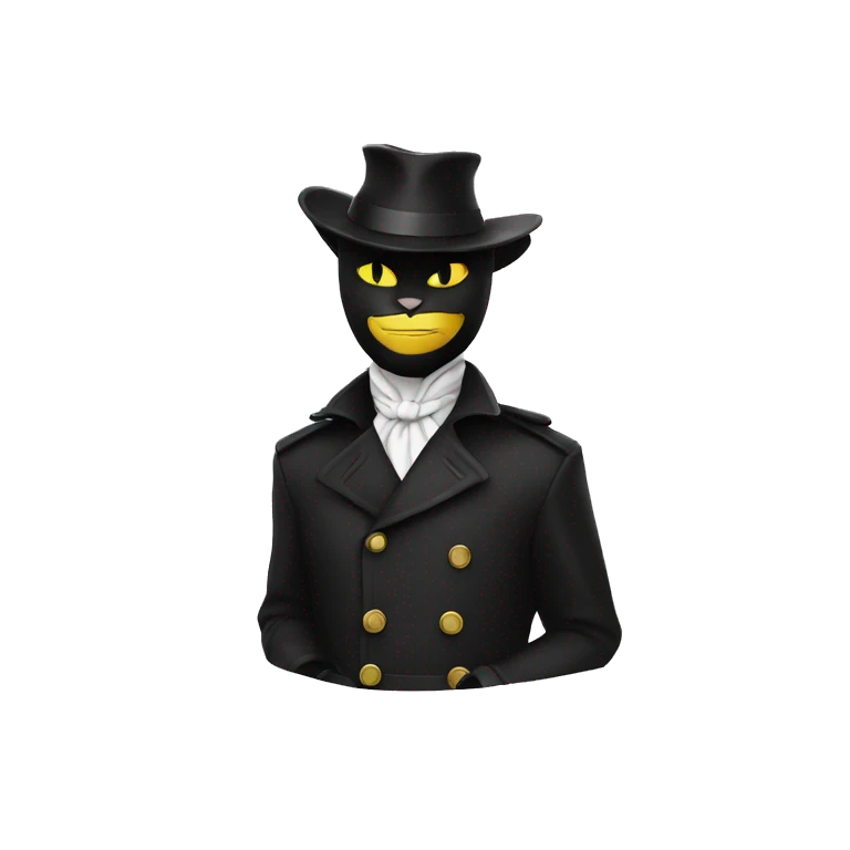 Chat noir et blanc emoji