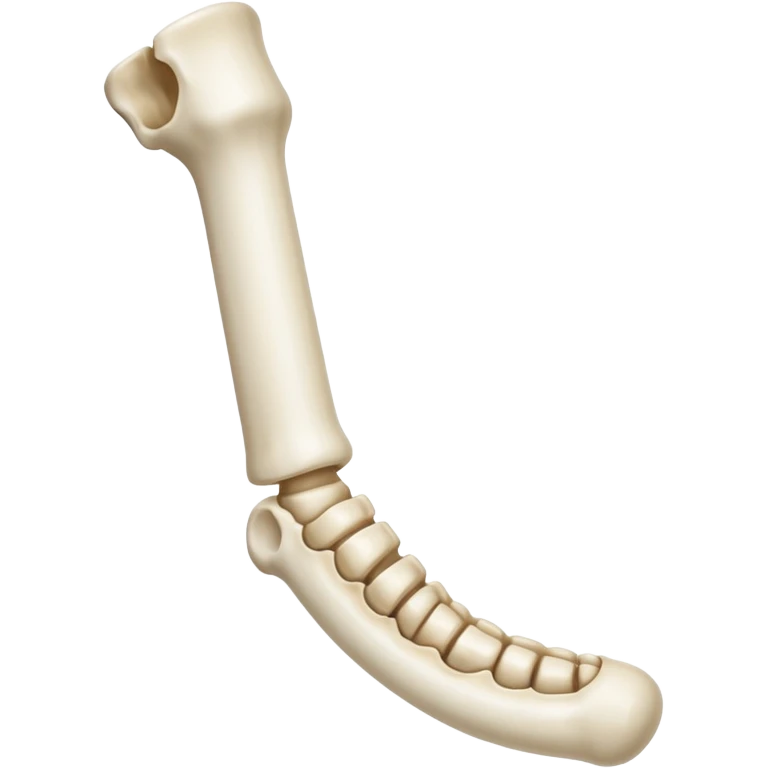  leg bone with tiny holes emoji