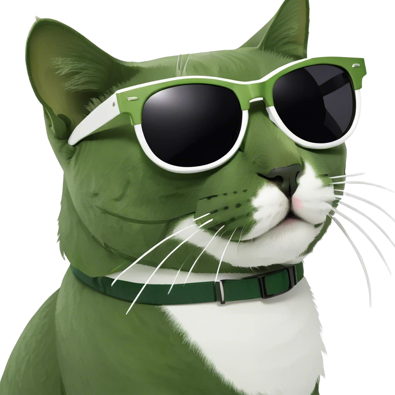 Cat with sunglasses emoji