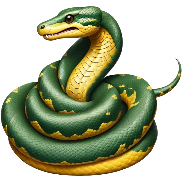cinematic-noble-anaconda-portrait-emoji,-poised-and-imposing,-with-a-massive,-sinuous-build-draped-in-intricately-patterned-scales-and-piercing,-focused-eyes,-simplified-yet-sharp-and-sophisticated-features,-highly-detailed emoji
