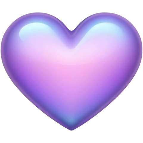 lavender iridescent heart emoji