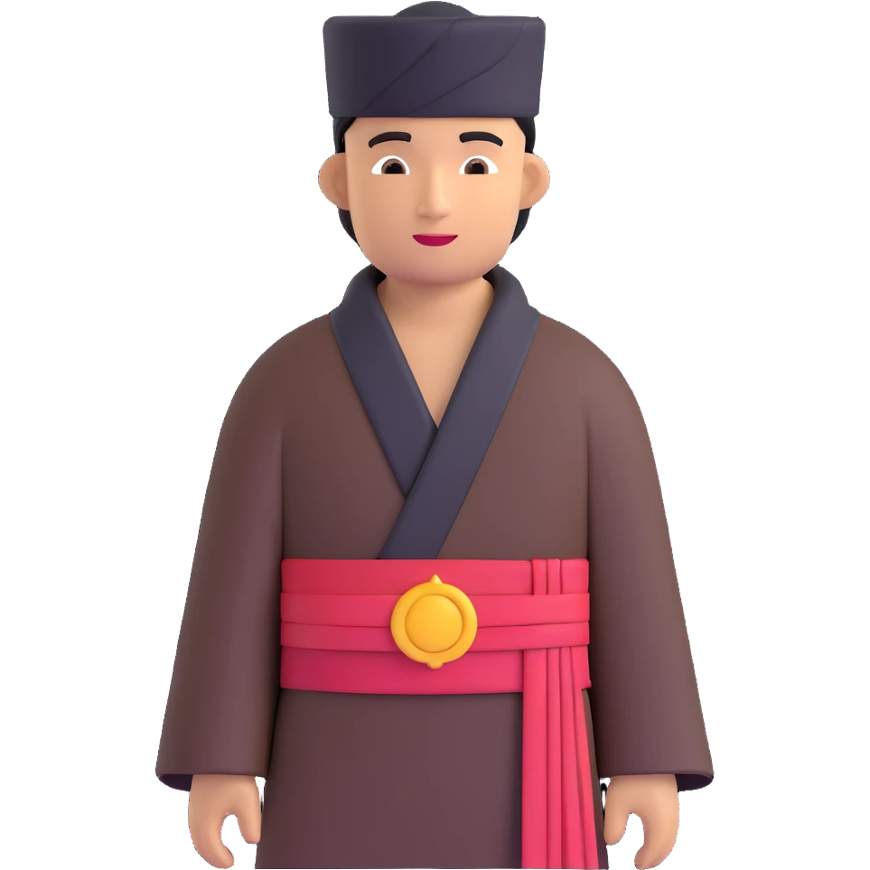Javanese man wearing a blangkon emoji