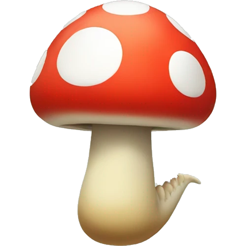 Mario-style Mushroom Dinosaur emoji