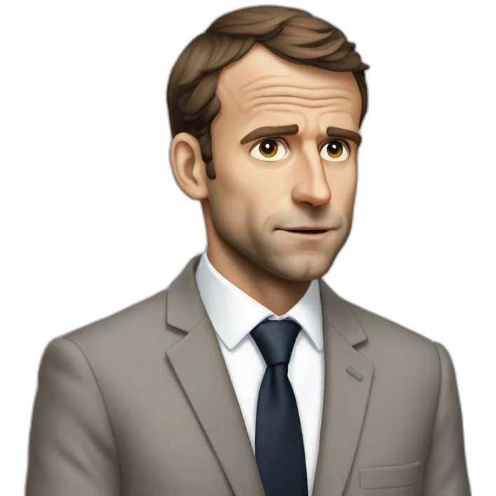 macron being poor emoji