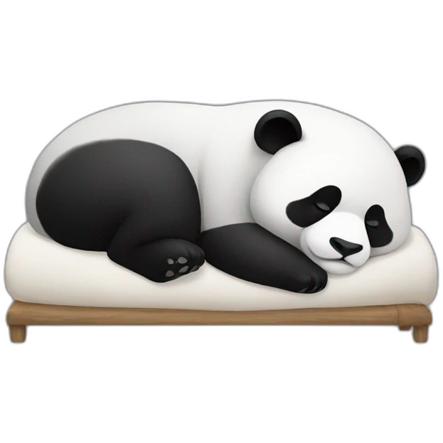 A Panda sleeping emoji