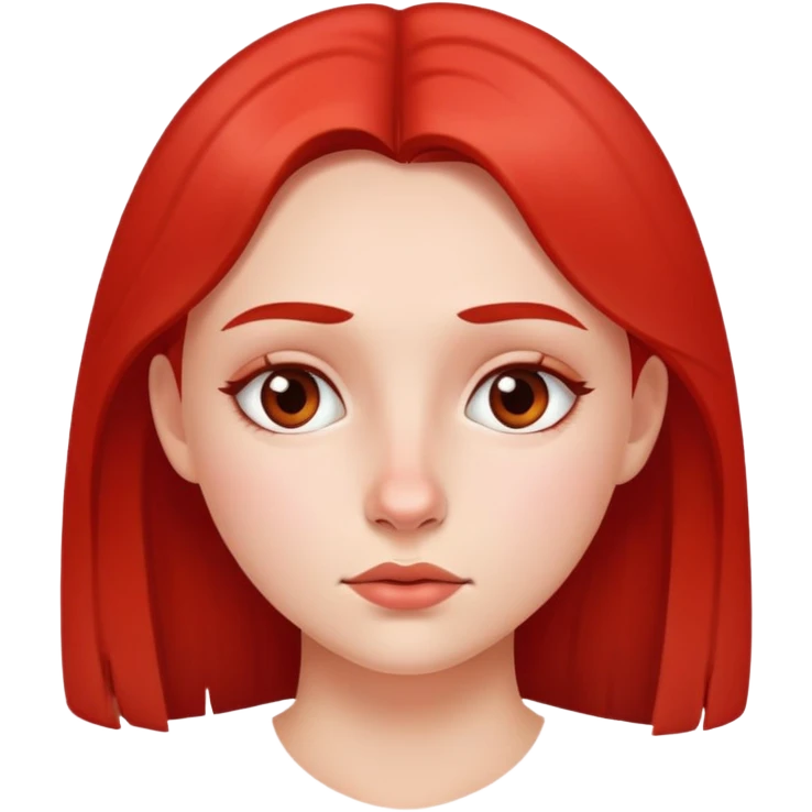 girl with redness under nose emoji