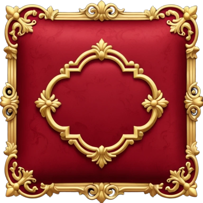 Old money vibe in dark red color emoji