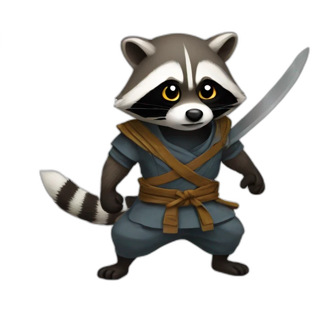 ninja raccoon emoji