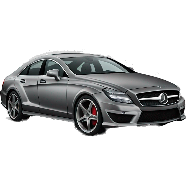 Matte gray mercedes CLS 219 emoji