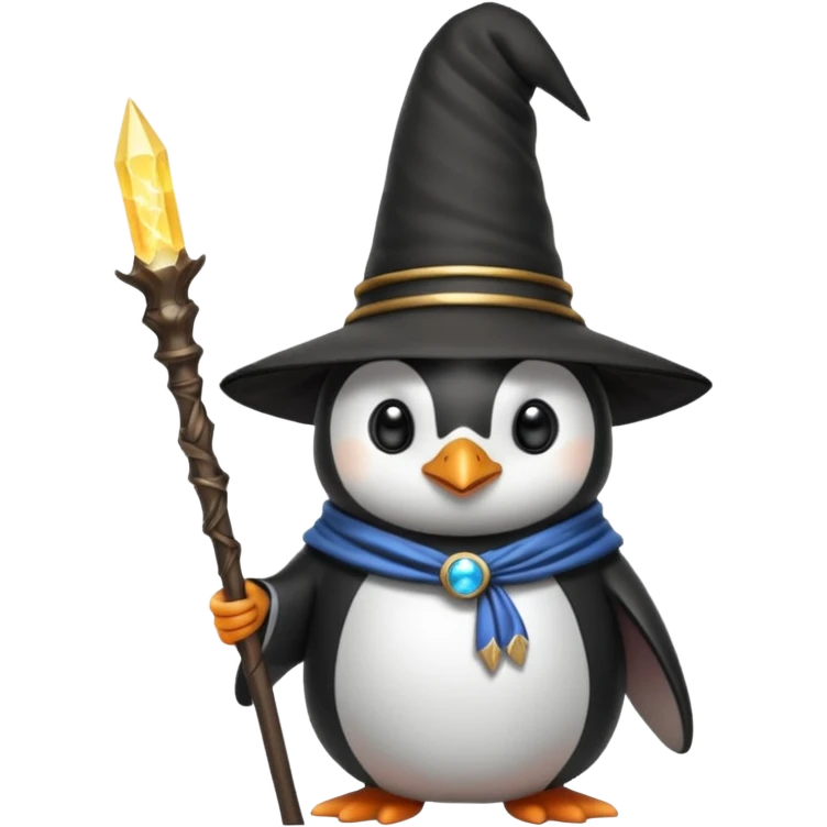 Penguin Wizard emoji
