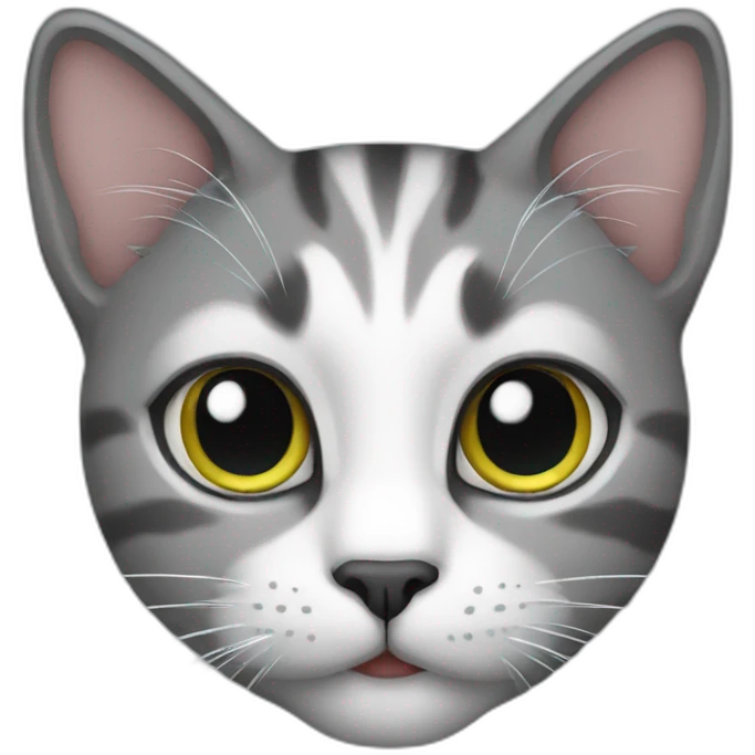 Cat grey emoji