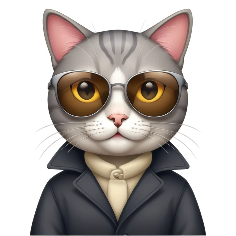 Cat wearing sunglasses emoji
