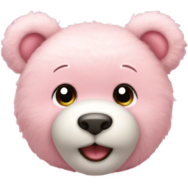 Light pink teddy bear emoji
