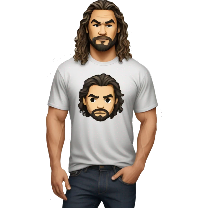 jason momoa wearing tee emoji