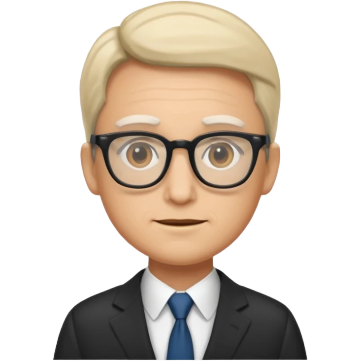 Personn in suits wearing glasses emoji