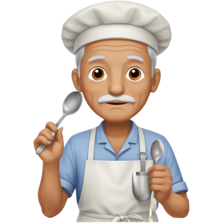 old man kitchen worker emoji