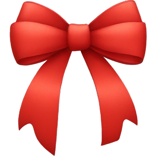 Red bow emoji