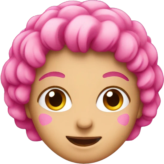 Pink love emoji