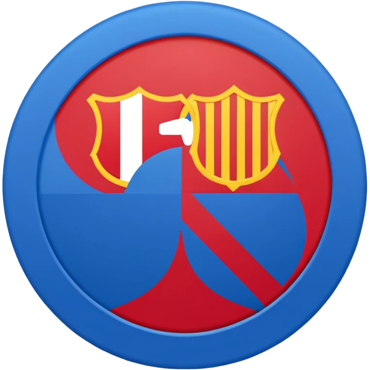 Fcb logo minimal dual tone emoji