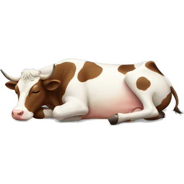 Cow sleeping  emoji