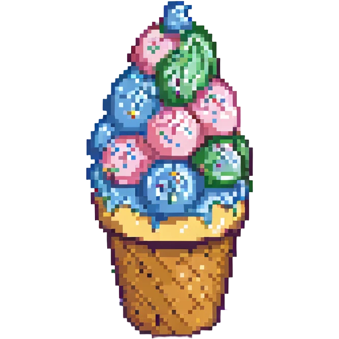 ice cream with sprinkles emoji