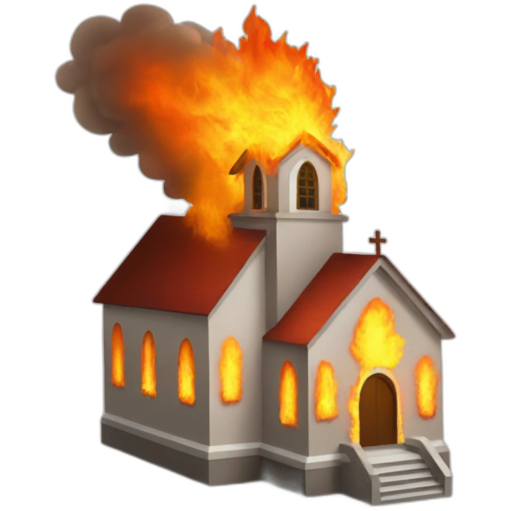 church on fire emoji