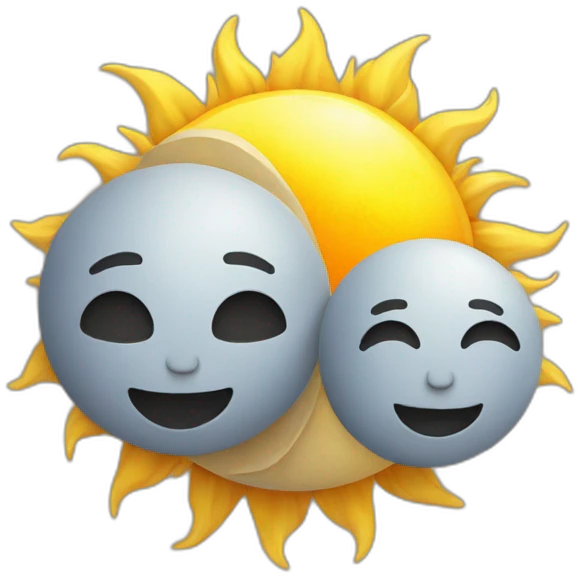 sun and moon emoji