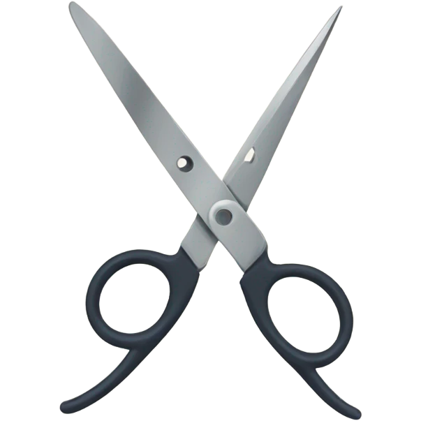 Scissors that are used for cutting fabrics  emoji