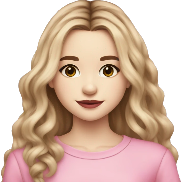 sabrina carpenter wearing pink emoji