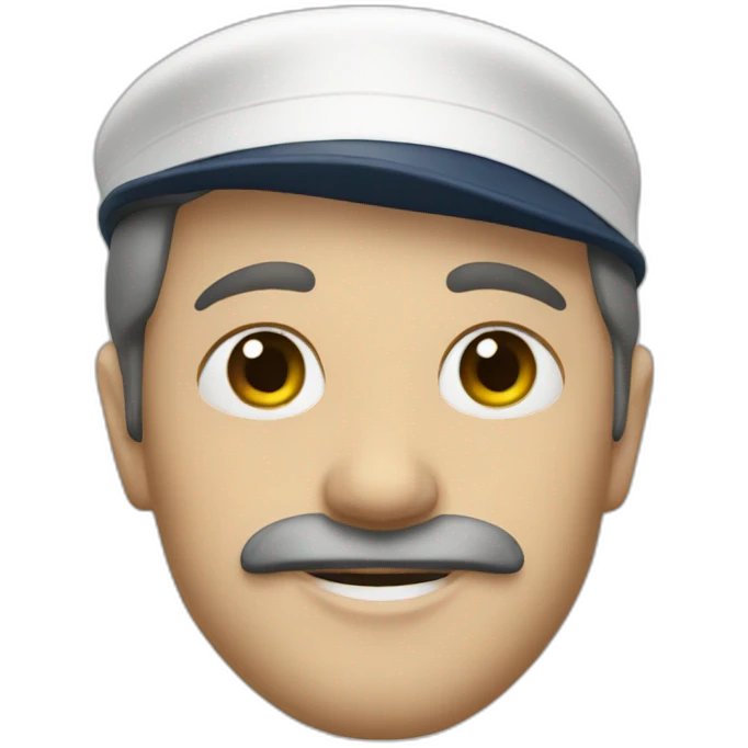 A sailor in a panama emoji