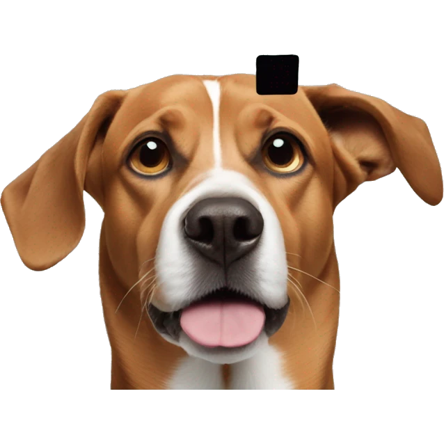 question mark on dog’s head emoji