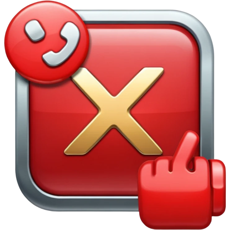 x button emoji