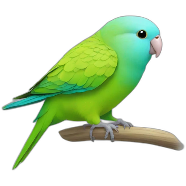 yellow green turquoise parrotlet emoji