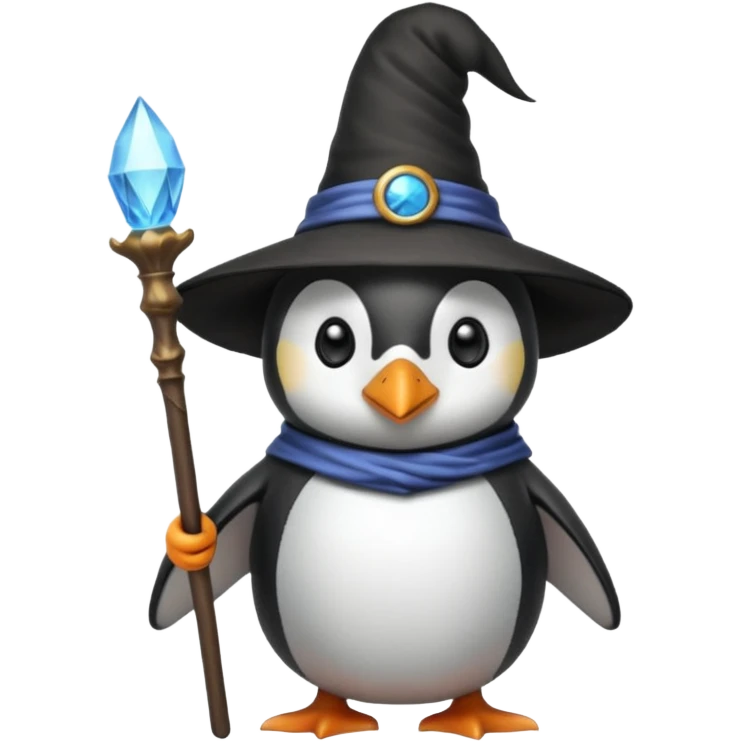 Penguin Wizard emoji