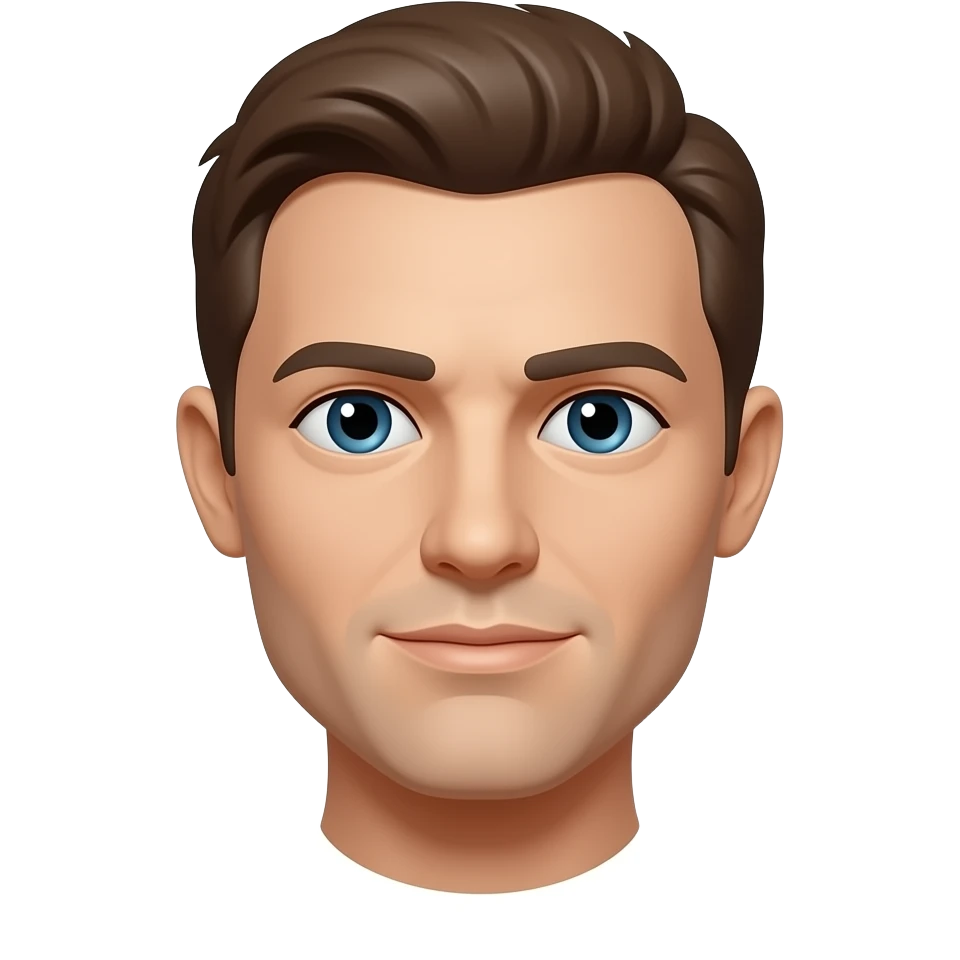 Drapeau à fond blanc avec la tête emoji