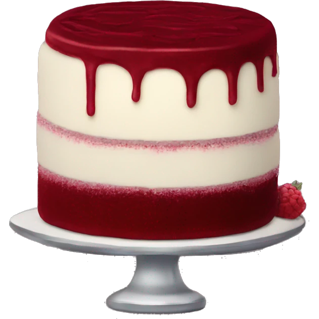 Aesthetic Dark red velvet cake emoji