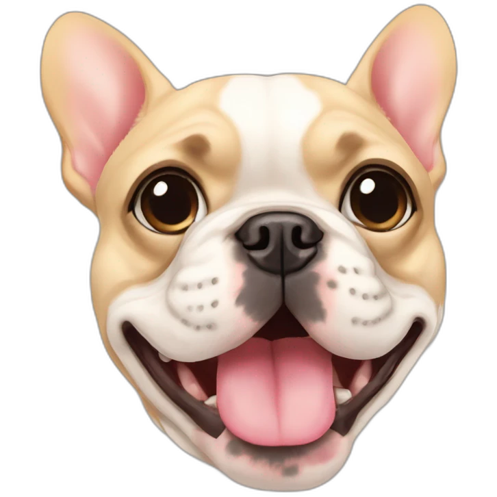 French bulldog with chihuahua emoji
