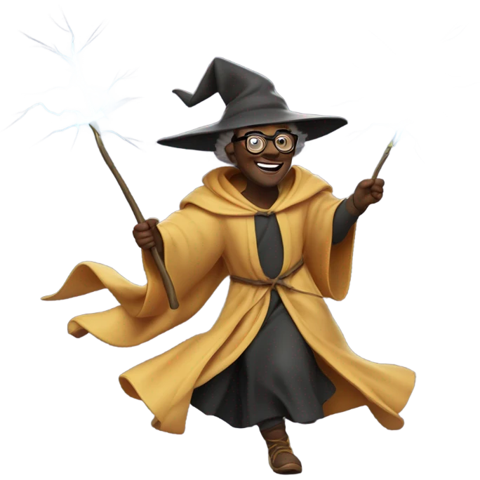 Happy potter running away emoji
