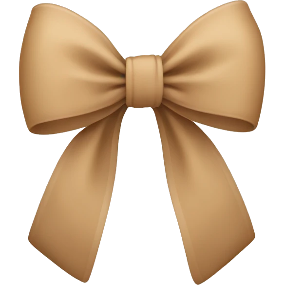 Light tan bow emoji