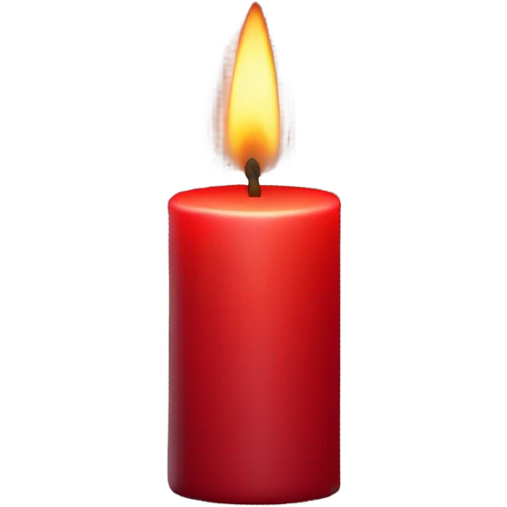 red candle emoji