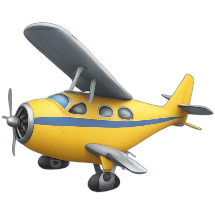minion flying plane emoji