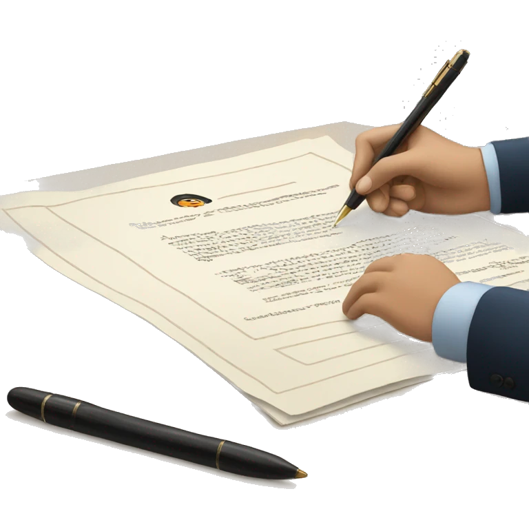 document signing emoji