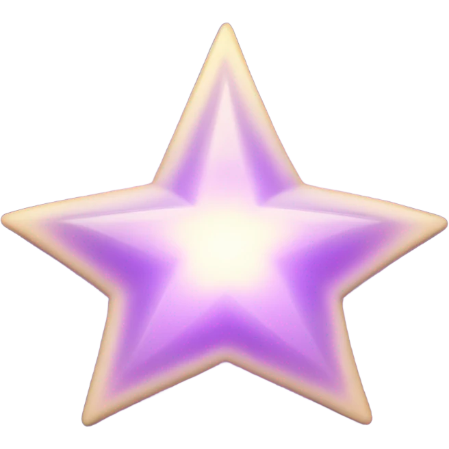 light purple star  emoji