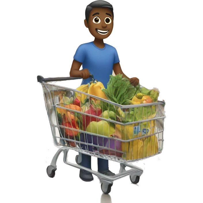 Grocery shopping emoji
