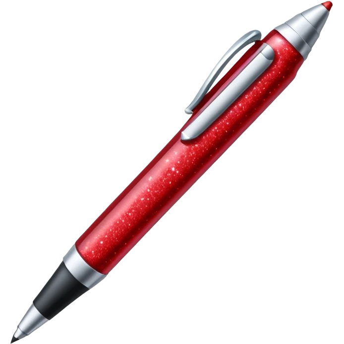 red glitter office supplies emoji