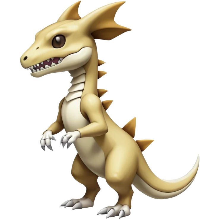 Shiny Excessive Detailed Mysterious Cubone-Marowak-Pokémon-Fakémon-hybrid-creature (full body) emoji
