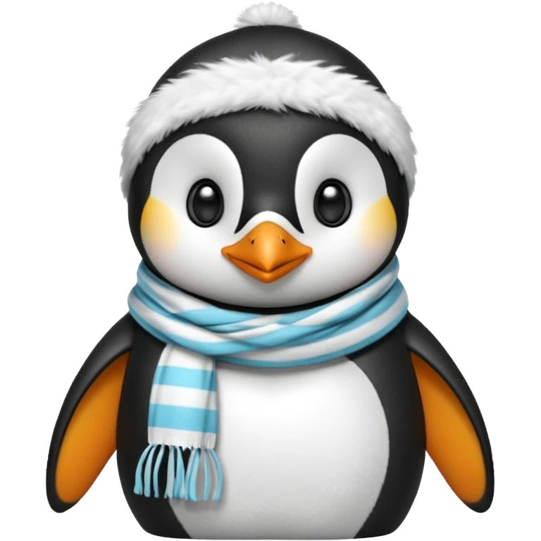 Pingwin in scarf  emoji